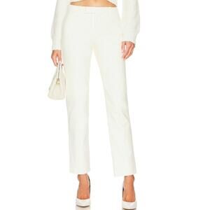 L'Academie Luka Trouser in White NWOT Size Large